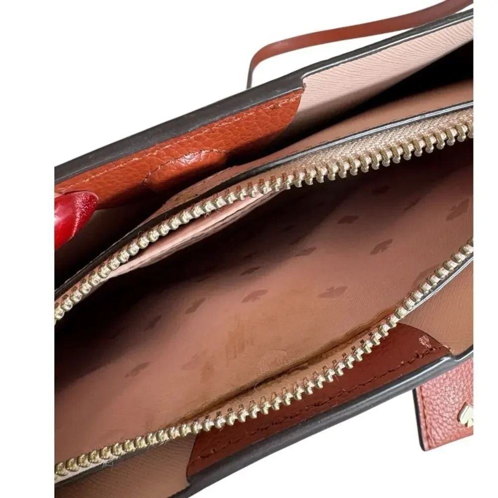 Kate Spade Eva Chestnut Leather Crossbody Bag